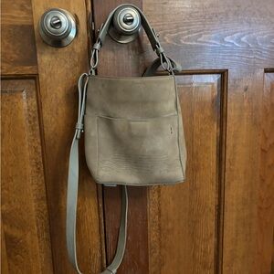 Cooper- Mini Nubuck Leather Crossbody Tote